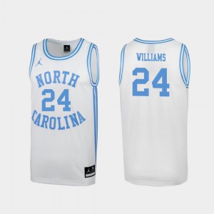 White Special College Basketball Kenny Williams UNC Jersey For Men March Madness #24