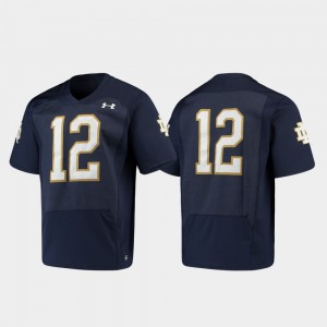 Navy College Football Notre Dame Jersey #12 For Men Authentic
