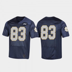 150th Anniversary Men's College Football Notre Dame Jersey #83 Navy