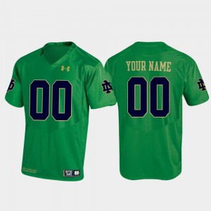 #00 Kelly Green Notre Dame Custom Jersey Replica Men Football