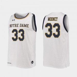 Replica For Men White 2019-20 College Basketball John Mooney Notre Dame Jersey #33