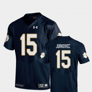 Replica Navy Phil Jurkovec Notre Dame Jersey #15 For Men's College Football