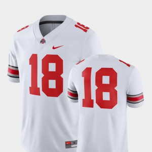 OSU Jersey White For Men #18 2018 Game College Football