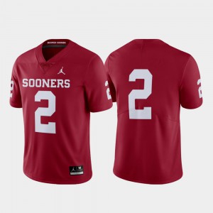 Limited Crimson College Football OU Jersey Mens #2