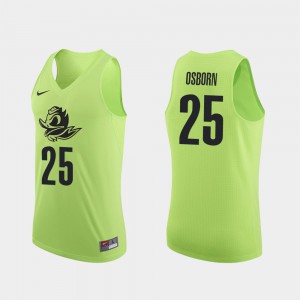 Luke Osborn Oregon Jersey For Men Authentic Apple Green College Basketball #25
