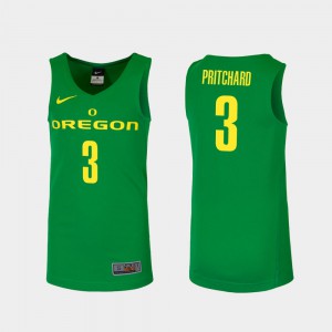 #3 Payton Pritchard Oregon Jersey Green Replica College Basketball For Men's