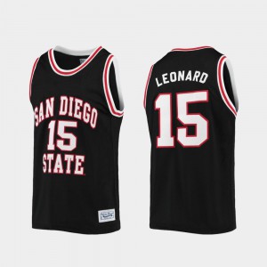 #15 Kawhi Leonard San Diego State Jersey Alumni Limited College Basketball For Men's Black