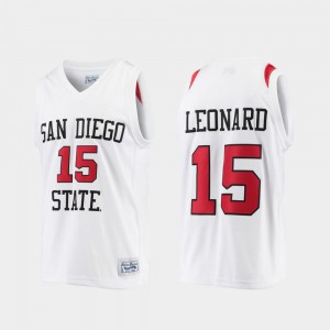 Alumni Limited White #15 College Basketball Kawhi Leonard San Diego State Jersey For Men