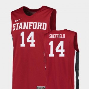 Marcus Sheffield Stanford Jersey Replica For Men Red #14 College Basketball