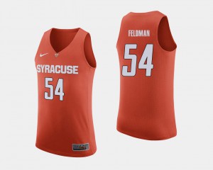 For Men's #54 College Basketball Ky Feldman Syracuse Jersey Orange