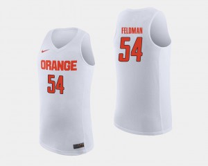 Men's College Basketball Ky Feldman Syracuse Jersey White #54