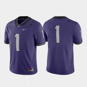 TCU Jersey Game Purple #1 College Football Men