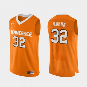 Men Authentic Performace D.J. Burns UT Jersey College Basketball #32 Orange