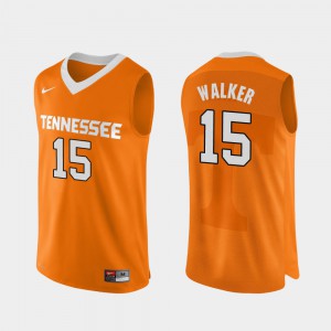 #15 Orange Derrick Walker UT Jersey For Men's Authentic Performace College Basketball