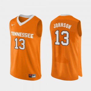 Authentic Performace Jalen Johnson UT Jersey #13 Orange College Basketball Men