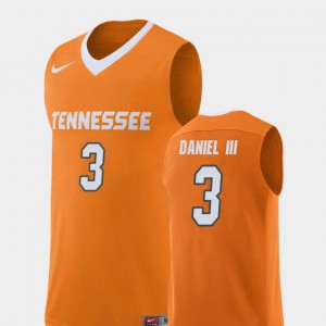 College Basketball James Daniel III UT Jersey Replica For Men's Orange #3