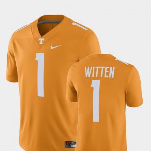 #1 Player Jason Witten UT Jersey Alumni Football Game Mens Tennessee Orange