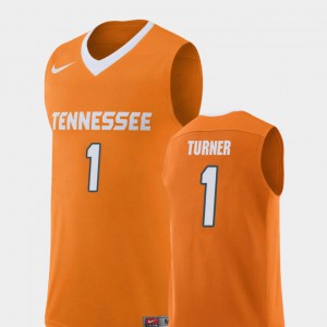 College Basketball For Men #1 Replica Orange Lamonte Turner UT Jersey
