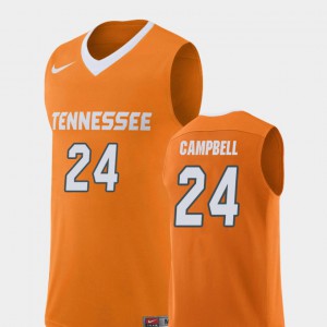 Lucas Campbell UT Jersey Orange Mens Replica College Basketball #24