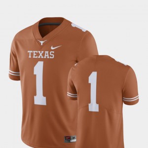Texas Jersey College Football For Men Texas Orange #1 Limited