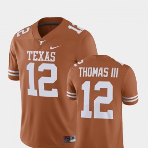 Player #12 Mens Alumni Football Game Earl Thomas Texas Jersey Texas Orange