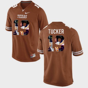 Justin Tucker Texas Jersey Pictorial Fashion Brunt Orange For Men #19