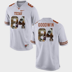 Marquise Goodwin Texas Jersey Pictorial Fashion White Mens #84