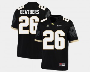 Men Black Clayton Geathers UCF Jersey American Athletic Conference #26 College Football