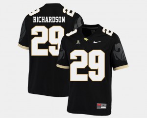 College Football Men Black Cordarrian Richardson UCF Jersey #29 American Athletic Conference