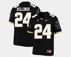 #24 American Athletic Conference Mens College Football Black D.J. Killings UCF Jersey