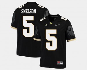 American Athletic Conference College Football For Men's #5 Dredrick Snelson UCF Jersey Black
