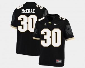 #30 Greg McCrae UCF Jersey College Football American Athletic Conference Black Mens