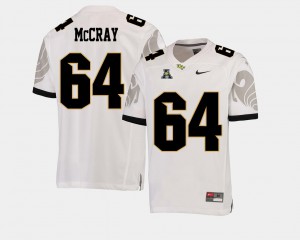 White Men College Football American Athletic Conference #64 Justin McCray UCF Jersey