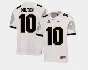 College Football Mckenzie Milton UCF Jersey White American Athletic Conference Men's #10