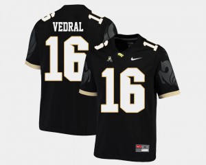 College Football American Athletic Conference Black For Men's #16 Noah Vedral UCF Jersey