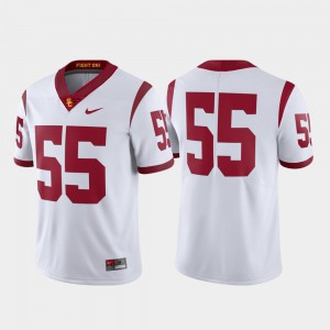 For Men #55 Football Limited White USC Jersey