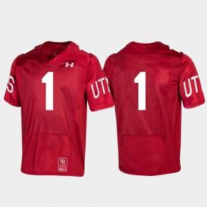 Utah Jersey Red For Men 150th Anniversary College Football Special Game #1