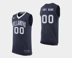 Villanova Customized Jersey For Men's #00 College Basketball Navy