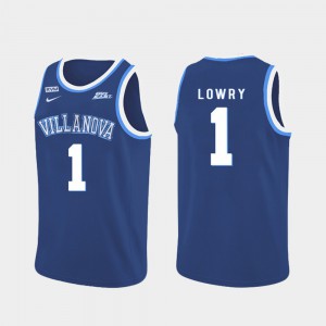 Men's #1 Kyle Lowry Villanova Jersey Blue Authentic College Basketball