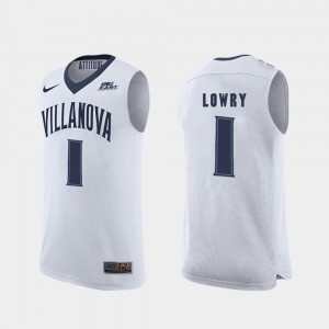 Mens Kyle Lowry Villanova Jersey Replica #1 White College Basketball