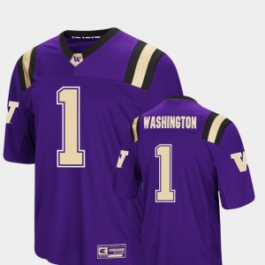#1 Colosseum Foos-Ball Football Mens Washington Jersey Purple