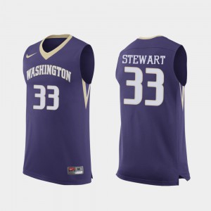 Purple #33 Replica Men's College Basketball Isaiah Stewart Washington Jersey