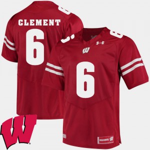 Mens 2018 NCAA Corey Clement Wisconsin Jersey Red Alumni Football Game #6