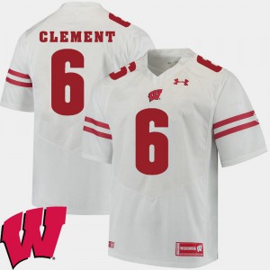 2018 NCAA White Corey Clement Wisconsin Jersey #6 Alumni Football Game Mens