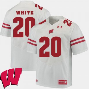 2018 NCAA White Alumni Football Game James White Wisconsin Jersey #20 Mens