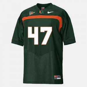 College Football Michael Irvin Miami Jersey #47 Green For Men