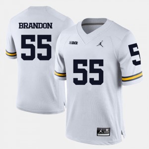 For Men Brandon Graham Michigan Jersey College Football White #55