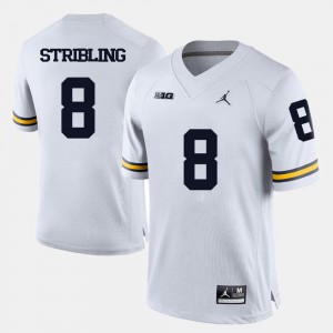 Channing Stribling Michigan Jersey College Football Mens #8 White