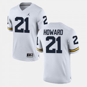 desmond Howard Michigan Jersey College Football Men's White #21