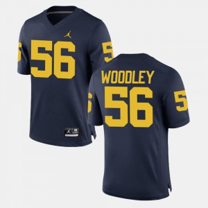 Lamarr Woodley Michigan Jersey #56 Men's Navy Alumni Football Game